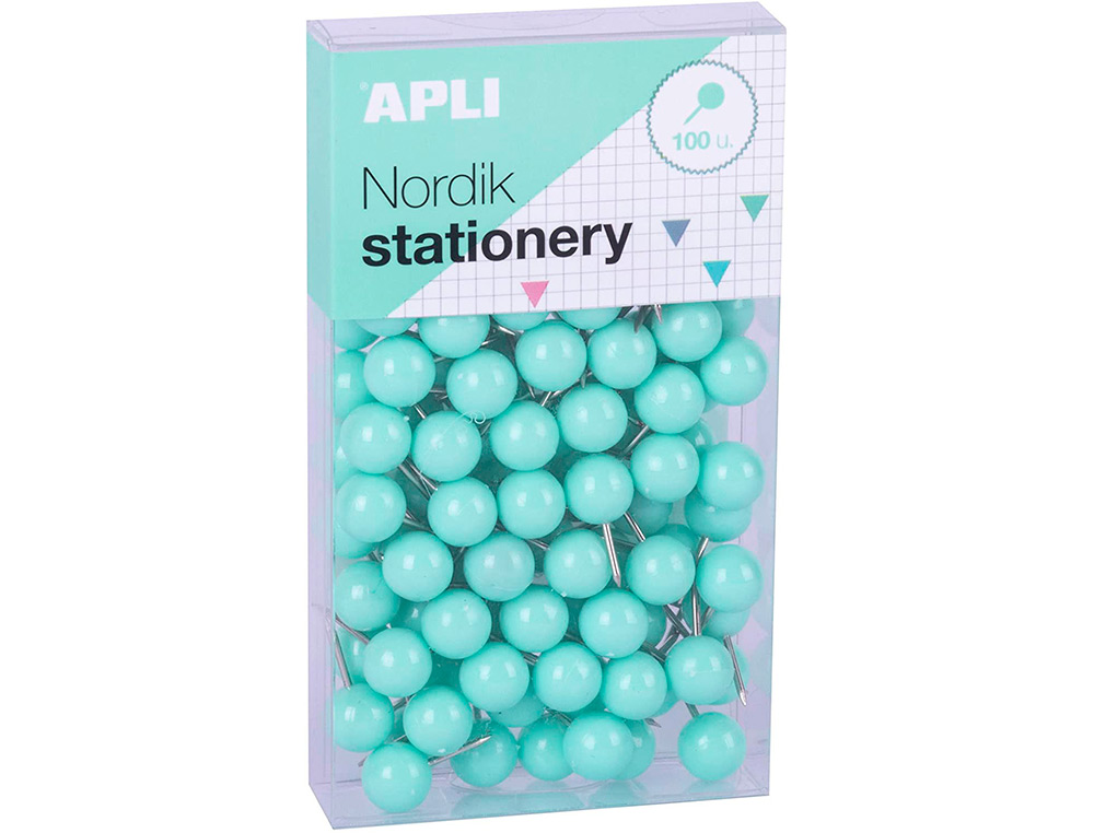 AGUJA SEÑALIZADORA APLI REDONDA NORDIK 9 X 20 MM COLOR PASTEL SURTIDOS CAJA DE 100 UNIDADES