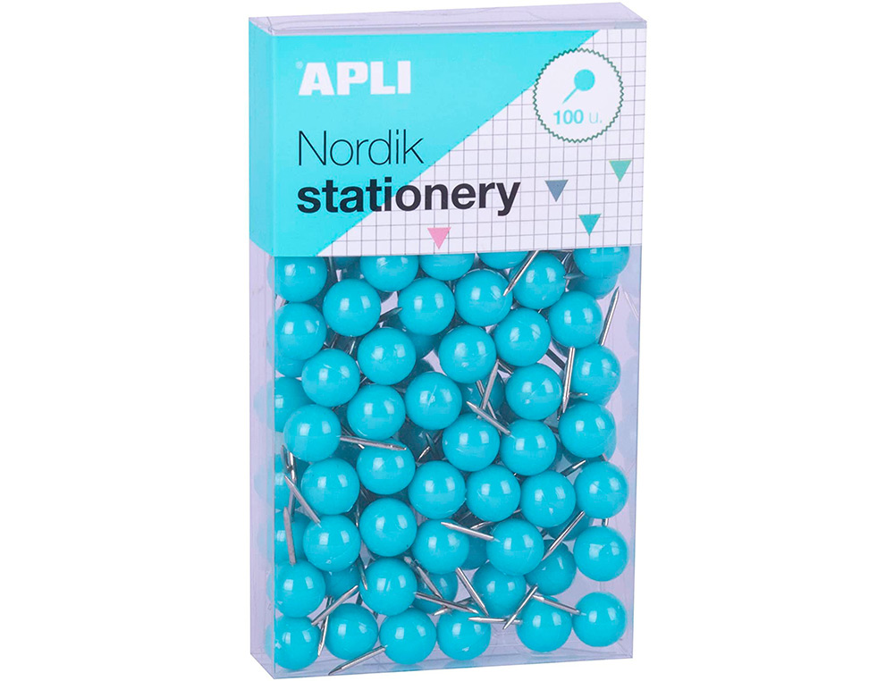 AGUJA SEÑALIZADORA APLI REDONDA NORDIK 9 X 20 MM COLOR PASTEL SURTIDOS CAJA DE 100 UNIDADES